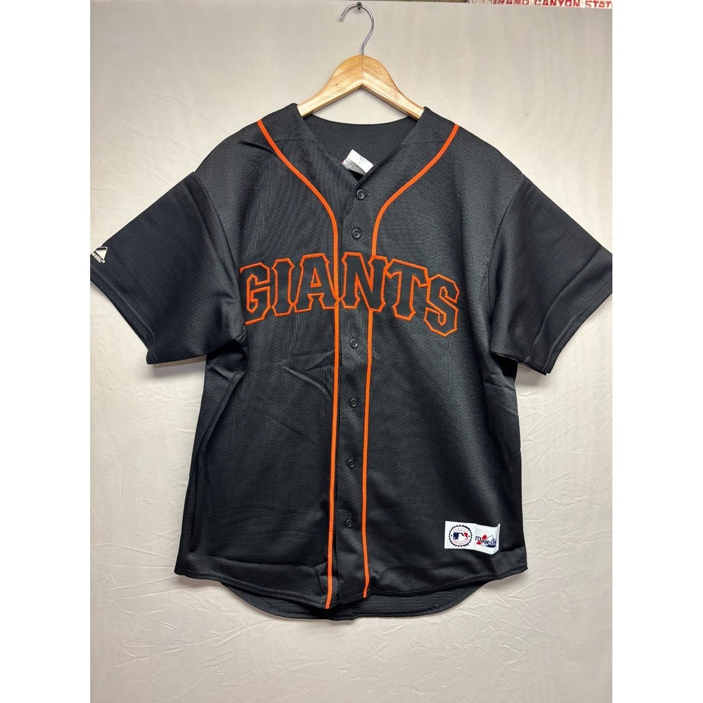 San Francisco Giants Majestic Baseball Jersey Mens Black #25 Barry Bonds Large